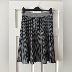 NWT Nick & Mo Chevron Cotton Wool Angora Knit A-Line Skirt